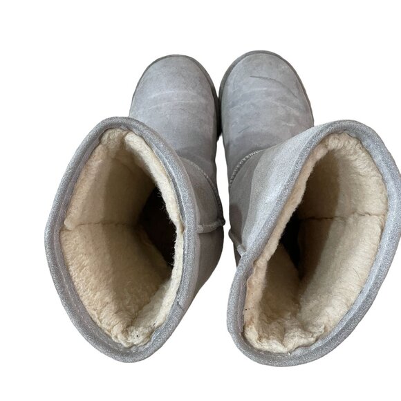 Bearpaw Emma Short Boots Women's Size 6 Wool Blend Lining Gray Color Winter Cozy - Picture 4 of 9